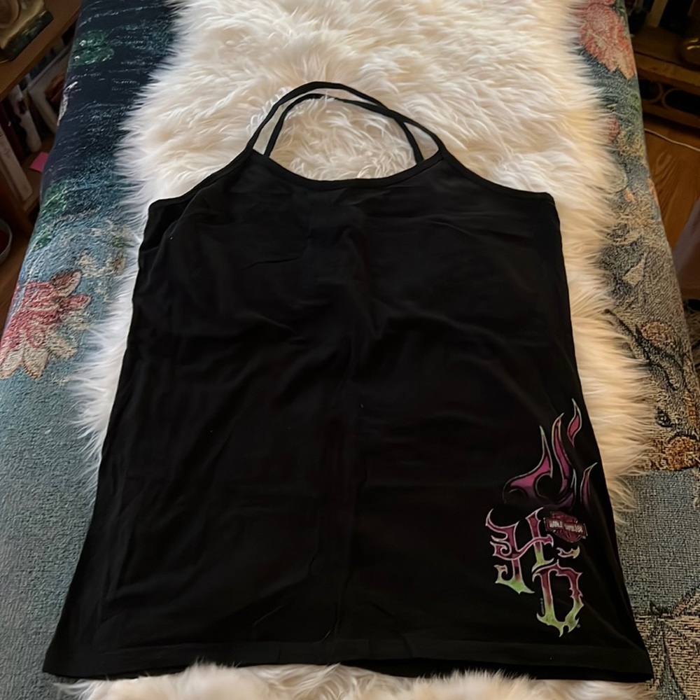 Harley Davidson spaghetti strap tank top